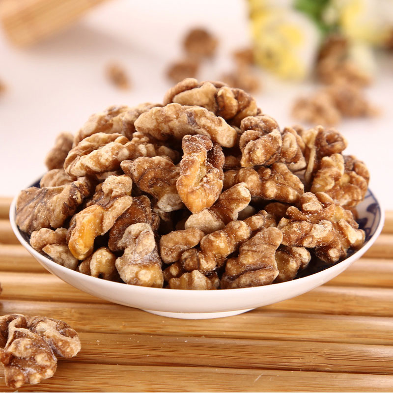 长麟袋装椒盐核桃仁核桃肉新货坚果干果特产孕妇休闲零食小吃168g/袋