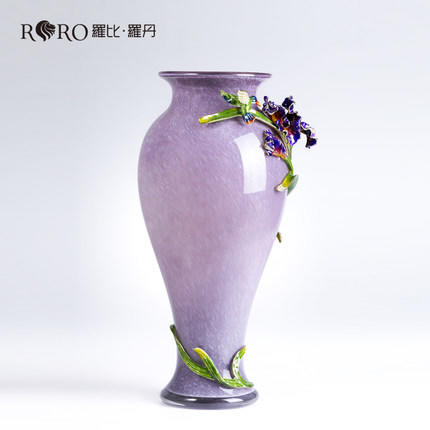 【彼达思】珐琅彩 幸福鸢尾花瓶 大号 商品图1