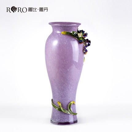 【彼达思】珐琅彩 幸福鸢尾-花瓶中号 商品图1