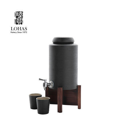 【彼达思】台湾陆宝 NLPS001BK能量禅风品水罐-黑 容量3400ml 商品图1
