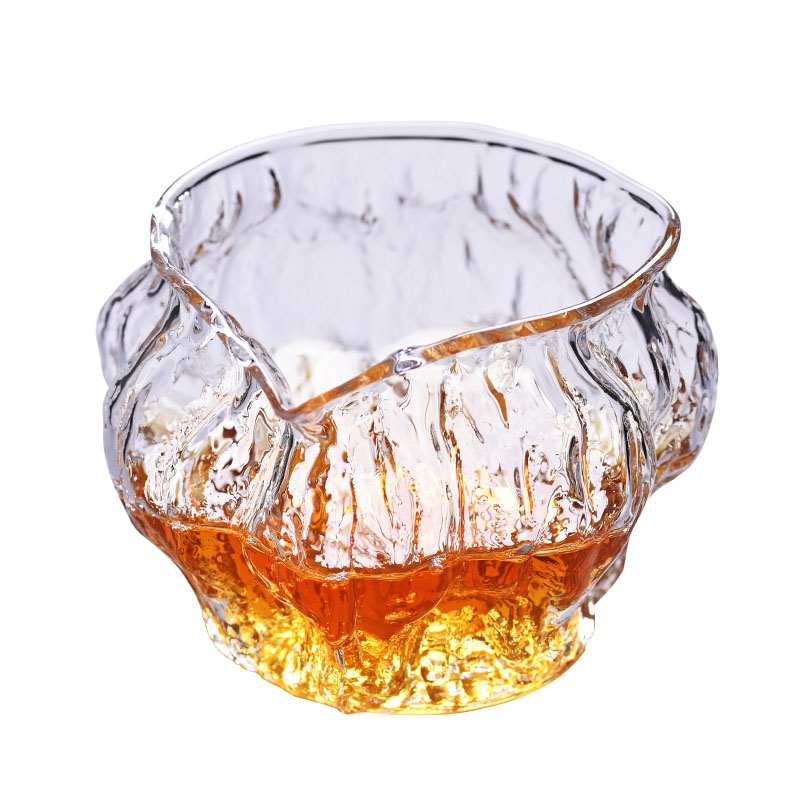 公道杯-玻璃公道杯-核桃公杯描金、经典款