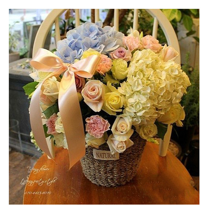韩式时尚混搭花篮开业节日祝福花篮送长辈领导问候花篮