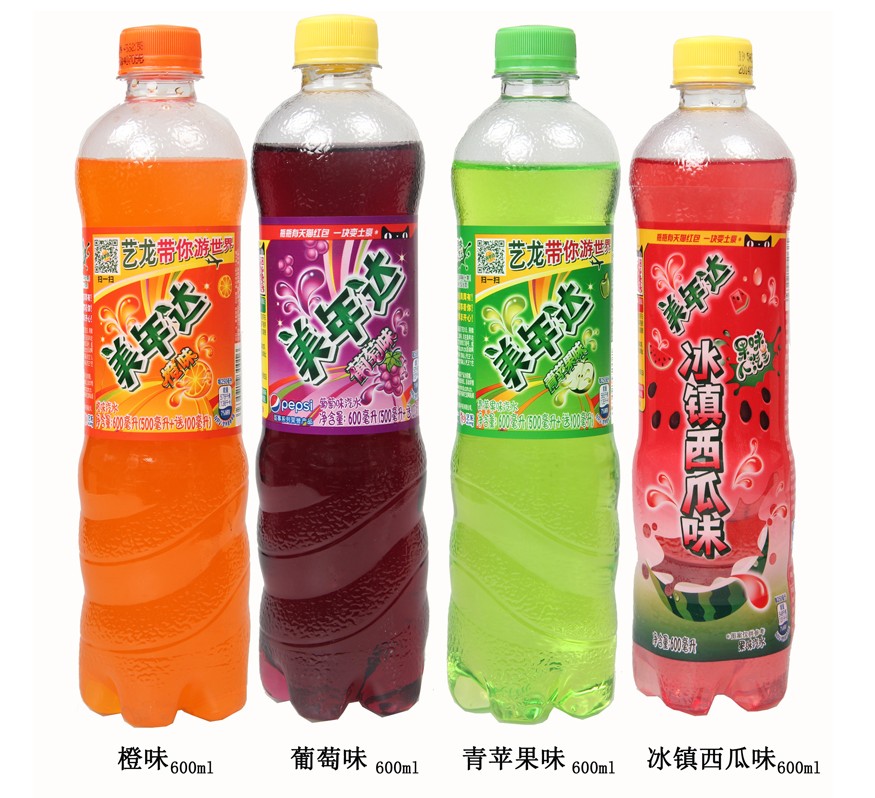 美年达600ml