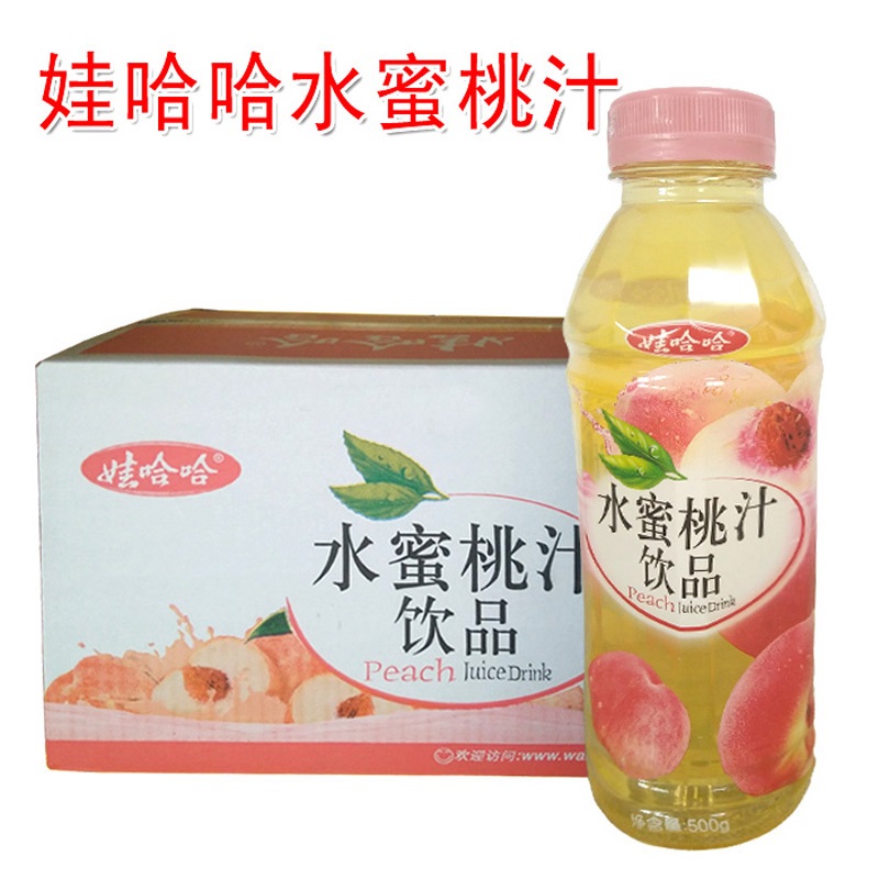 娃哈哈果味饮料饮品【水蜜桃 500ml】条码