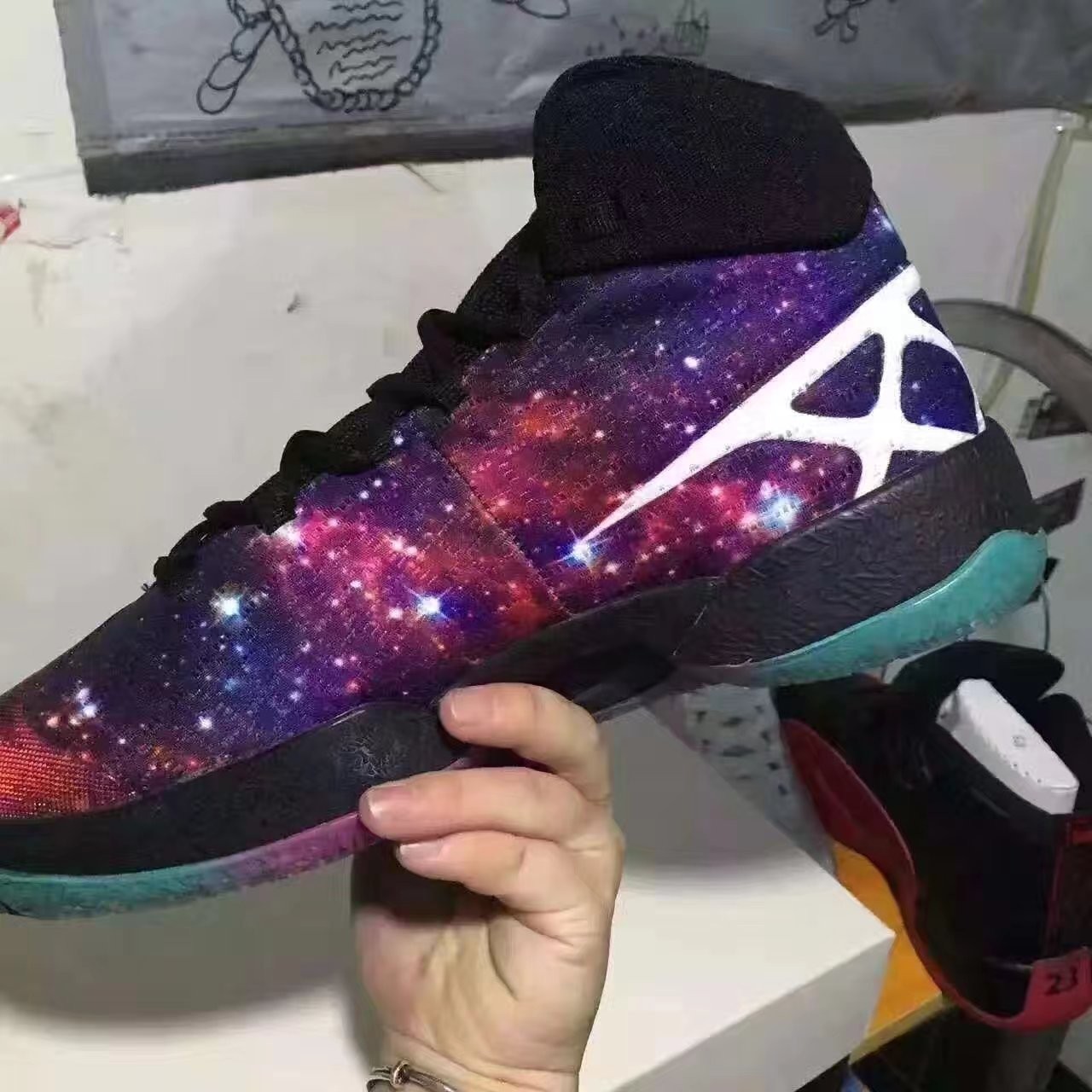aj乔丹30代 星空紫
