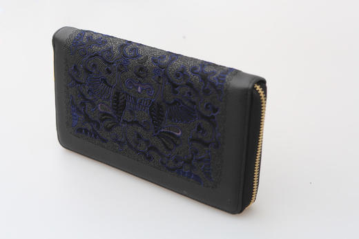 山谷居民品牌时尚苗绣手拿包/钱包——兰墨 商品图2