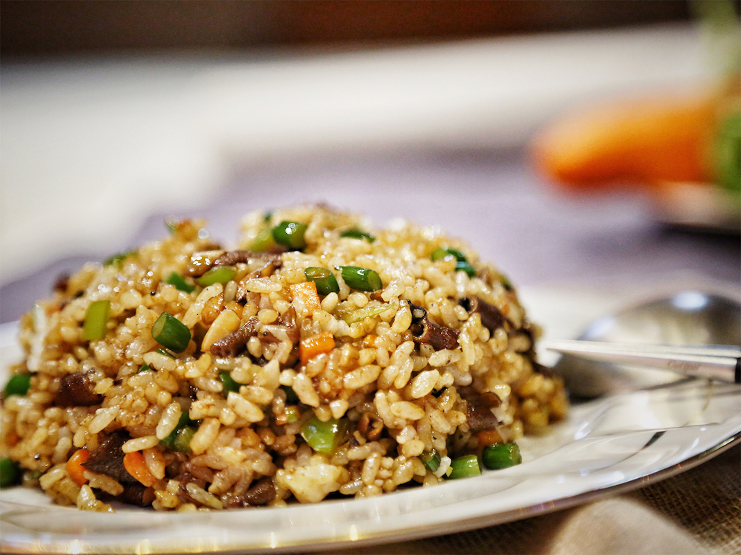 鸭肠炒饭