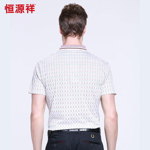 恒源祥男士夏新款商务翻领T恤 01155021 商品图1