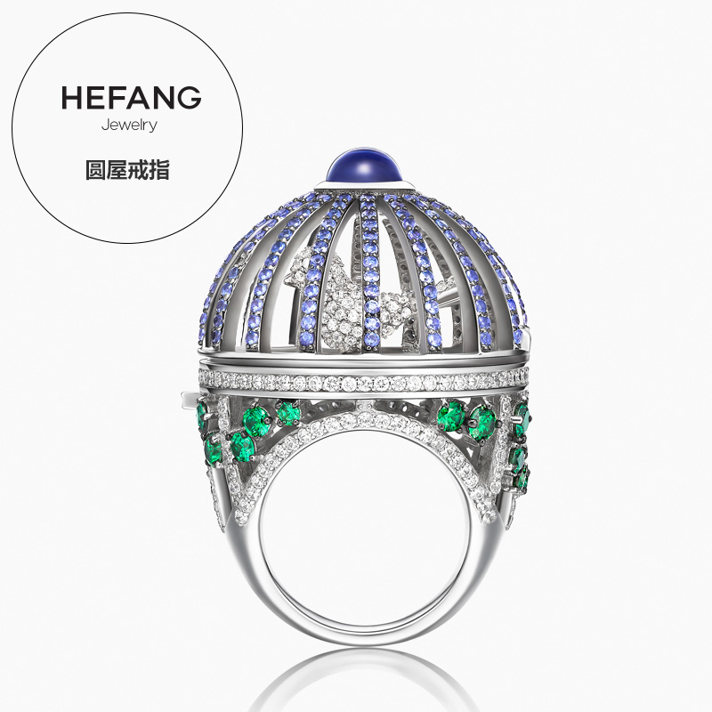 hefang jewelry/何方珠宝 圆屋戒指 孙何方独立设计师