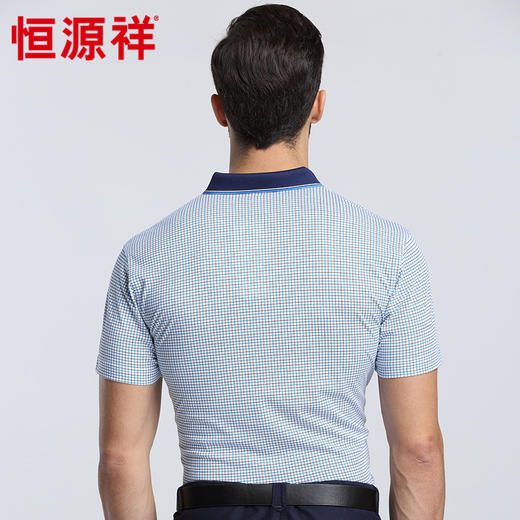 恒源祥男士夏季新款翻领商务短袖T恤 01165003 商品图1