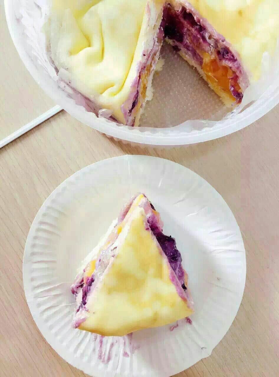 顺丰包邮 千层蛋糕顺丰冷链 蓝莓芒果千层