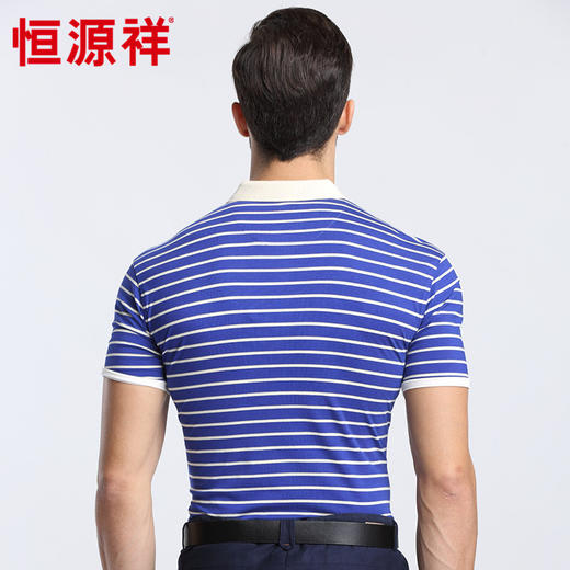 恒源祥男士夏季新款翻领商务短袖T恤 01166011 商品图2