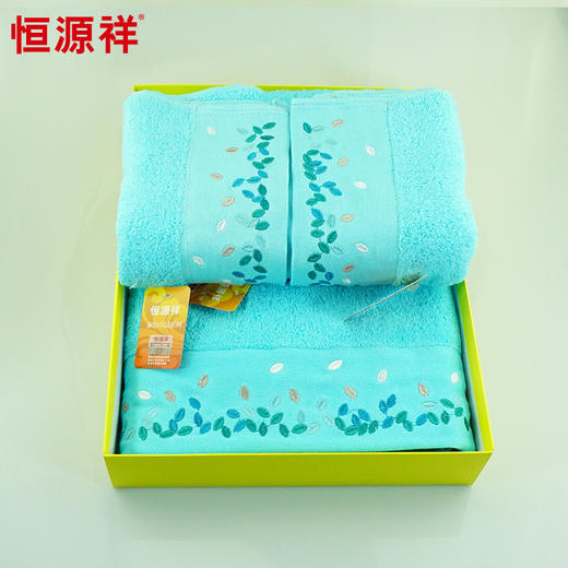 恒源祥埃及棉刺绣套巾2GT3443 2GY2482 商品图5