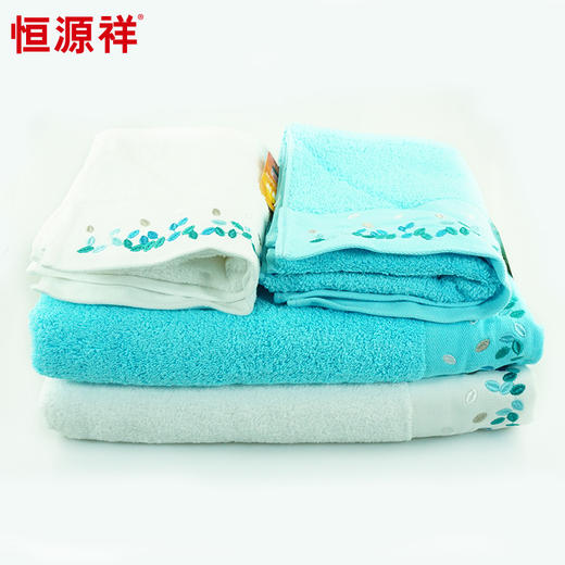 恒源祥埃及棉刺绣套巾2GT3443 2GY2482 商品图2