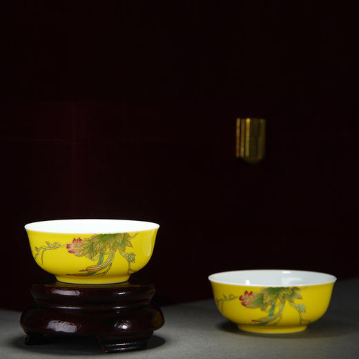 【宝瓷林】明黄粉彩丝瓜蹲式杯6头茶具 商品图2