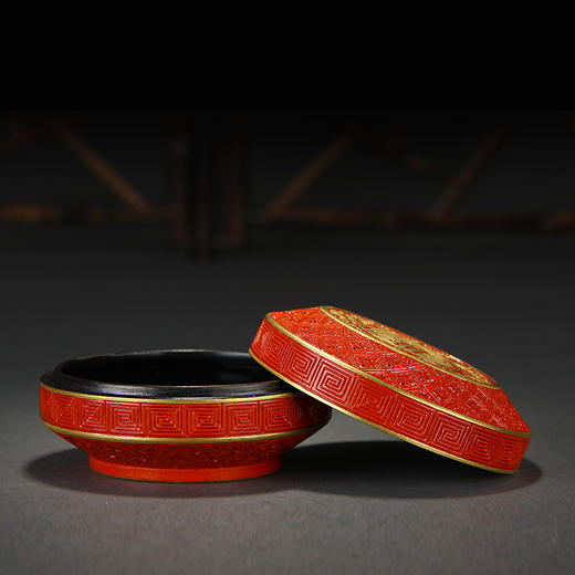 【宝瓷林】红地雕刻香道五件套（定制型产品） 商品图1