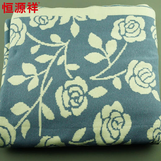 恒源祥玫瑰花图案多层盖毯2GU2507 商品图1