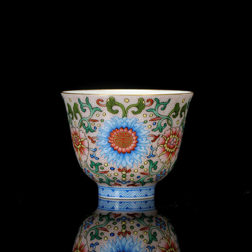 宝瓷林珐琅彩虞美人花神杯5头茶具 商品图2