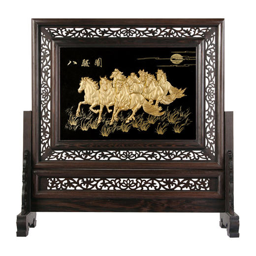 【彼达思】24K金箔画 八骏图 商品图0