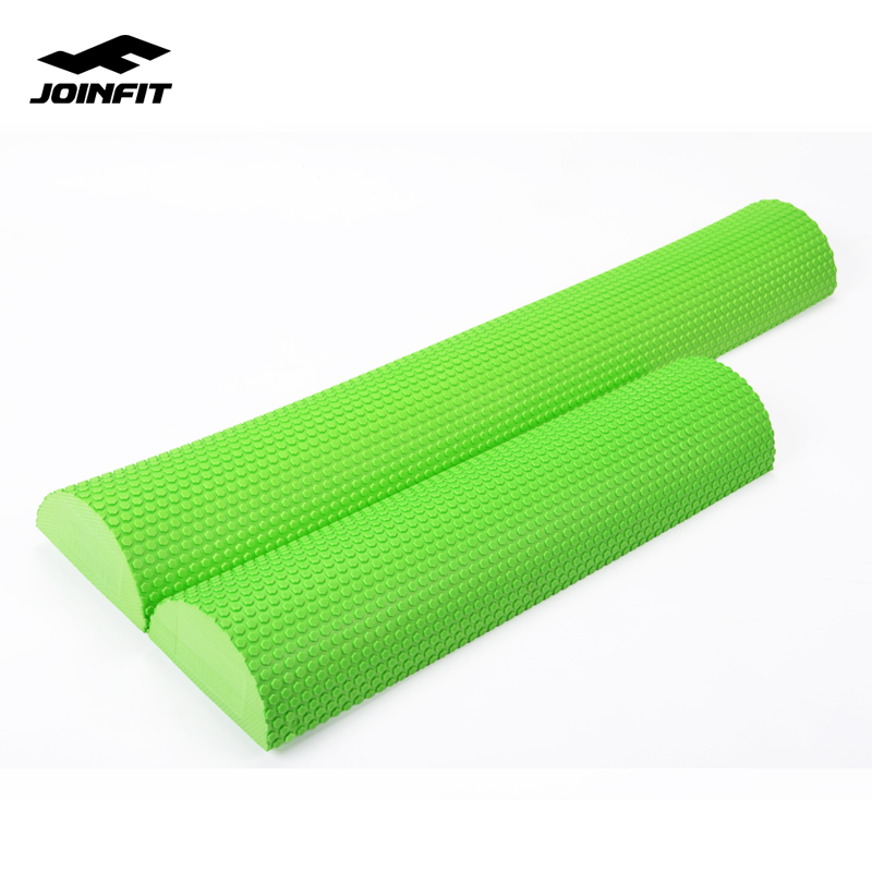 joinfit半圆泡沫轴 foam roller 健身按摩轴 平衡棒瑜伽柱60cm