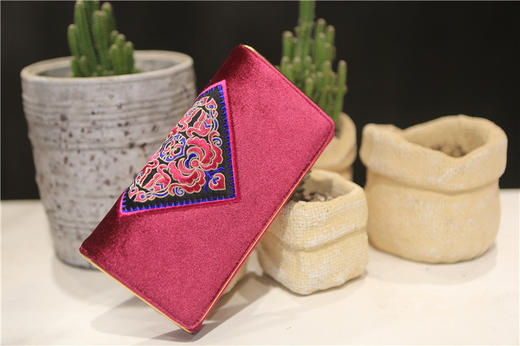 山谷居民品牌时尚苗绣手包/钱包 - 花韵 商品图8