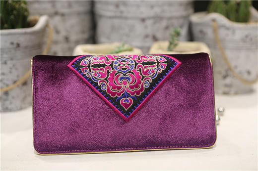 山谷居民品牌时尚苗绣手包/钱包 - 花韵 商品图7