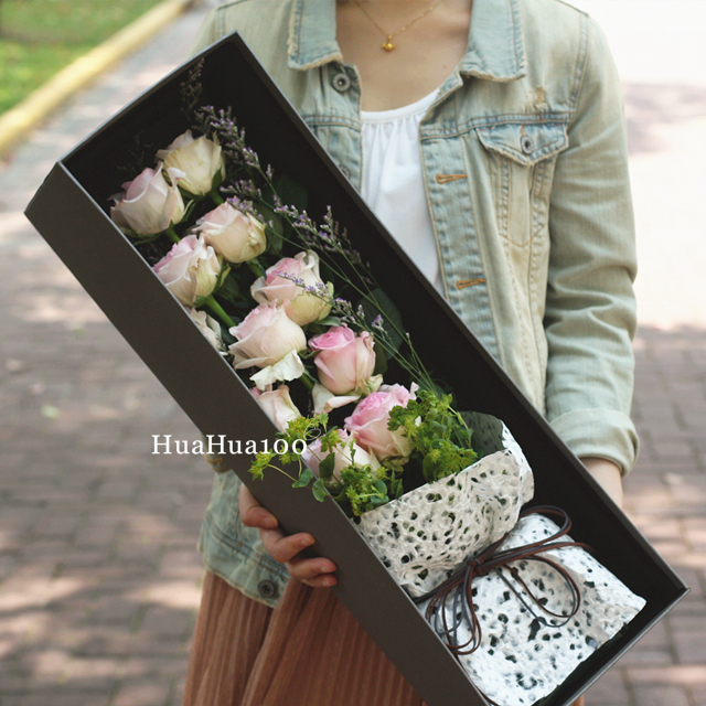 相爱C款丨11朵粉玫瑰礼盒