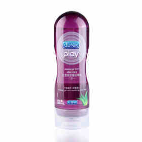 杜蕾斯人体润滑液舒缓按摩油二合一芦荟爽滑型200ml