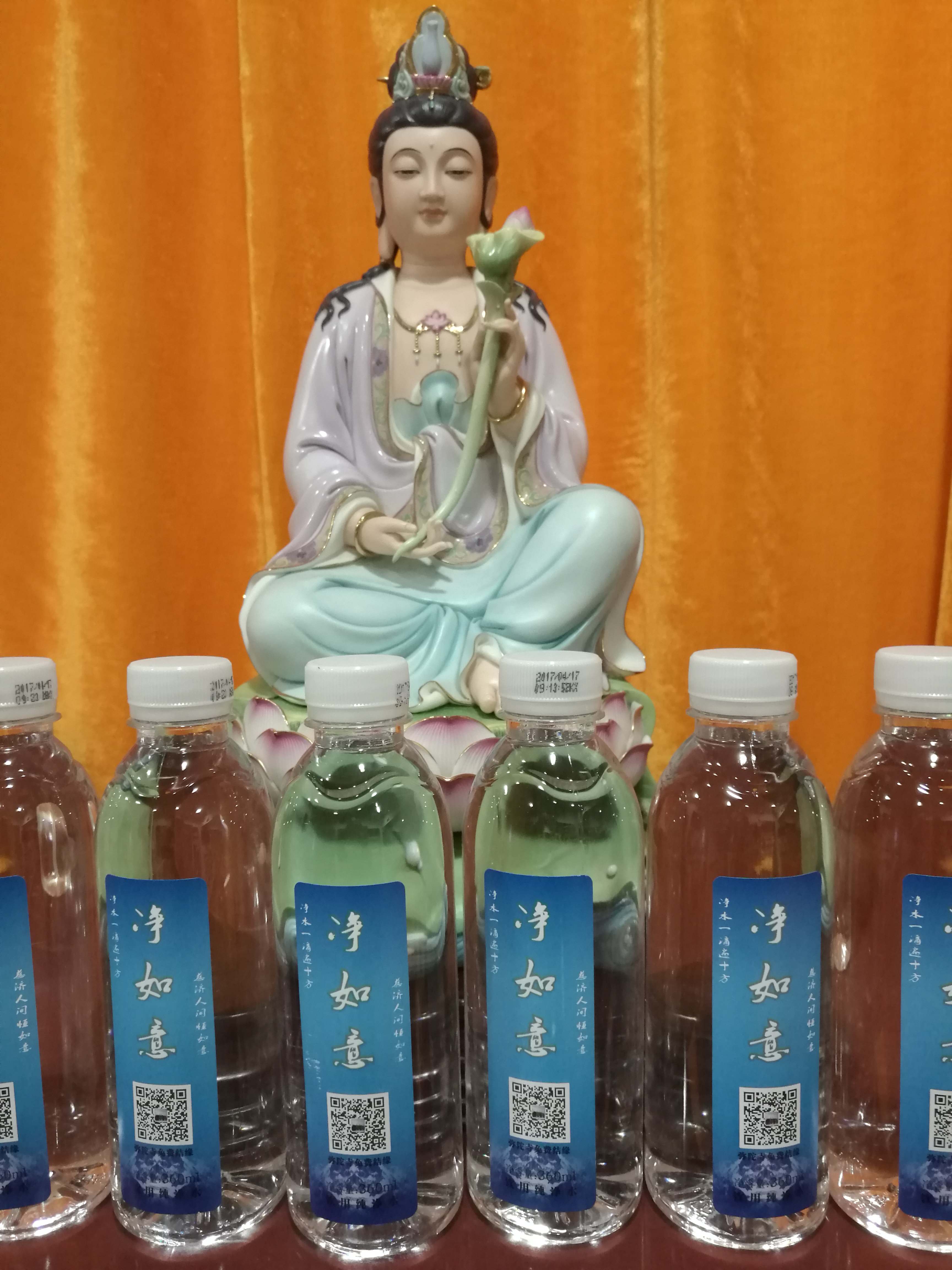 观世音菩萨及一切菩萨,诵大悲咒,加持大悲水,饶益众生.
