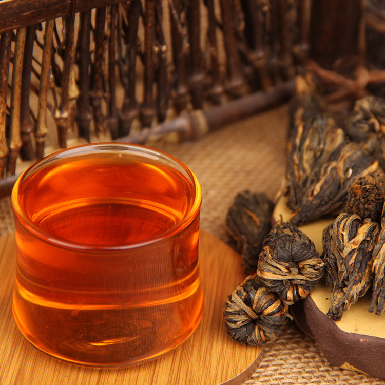 滇红红茶 中号小红塔单芽茶 宝塔红茶沱 手工茶金丝