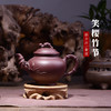 紫砂-宜兴徐夕萍半手工紫泥笑樱竹节壶 商品缩略图0