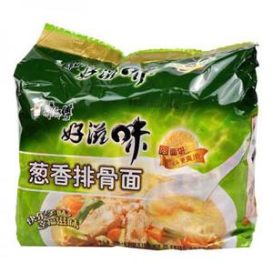康师傅好滋味五包葱香排骨面