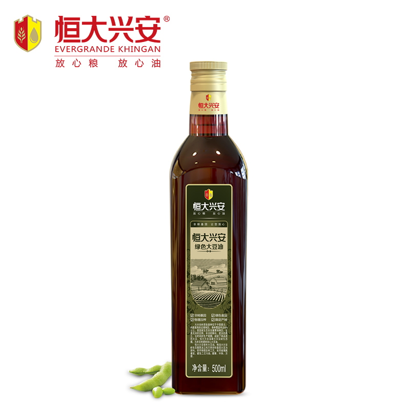 恒大兴安绿色大豆油500ml