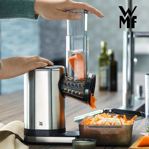 WMF福腾宝 不锈钢电动切菜器绞菜机切丝器家用小型切片料理机 商品图0