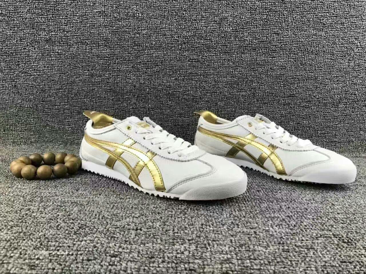 真标 实拍 asics 亚瑟士 白金 头层牛皮 出货 36-44