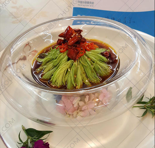 保加利亚玻璃冷餐碗 中空玻璃创意碗 创意盛器  创意中空玻璃盆 商品图1