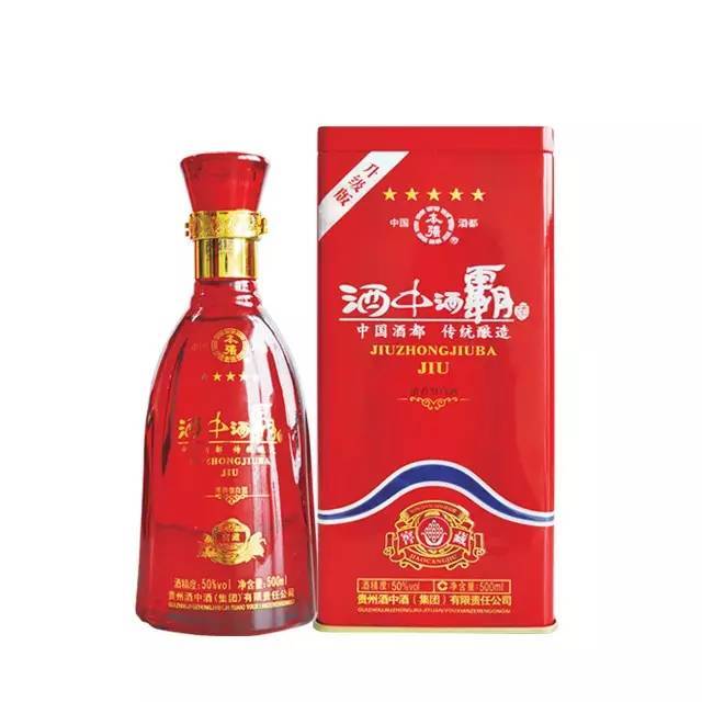 50°500ml五星铁盒酒中酒霸×6瓶