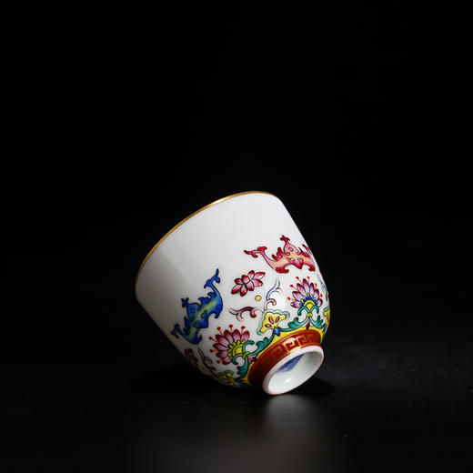 宝瓷林珐琅彩出水芙蓉铃铛杯5头茶具 商品图3