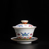 宝瓷林珐琅彩出水芙蓉铃铛杯5头茶具 商品缩略图1