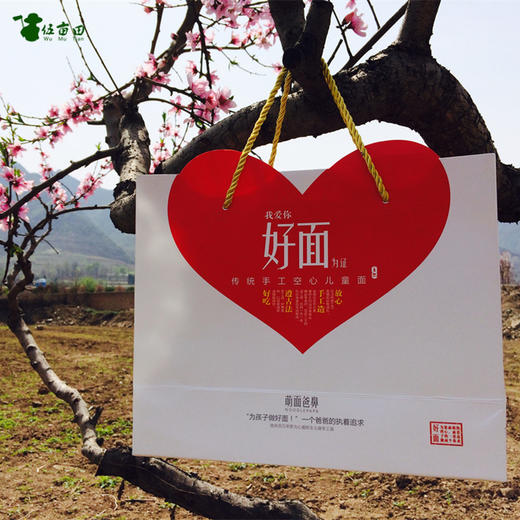 萌面爸鼻儿童手工面  陕西老秦人古法手工制作 口感自然筋道 爽滑细腻绵软 100%零添加 小孩老人放心吃 商品图4