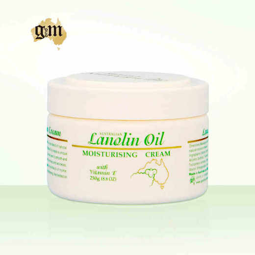 澳洲进口GM澳芝曼深度滋润绵羊油 补水保湿吸收快VE面霜250g 商品图0