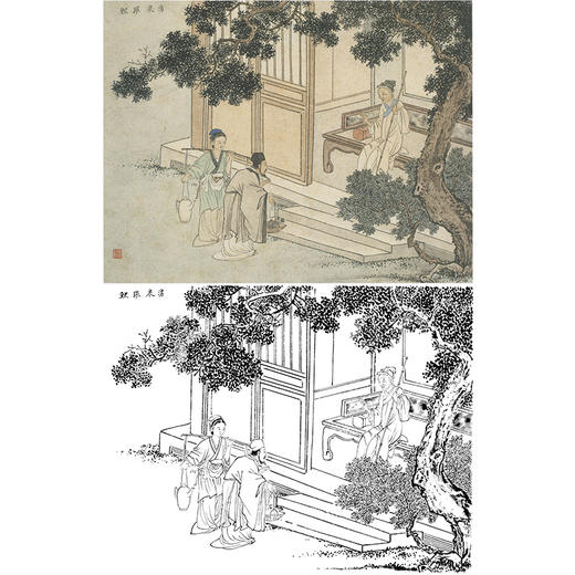 白描底稿-陈少梅二十四孝图-4孝-涌泉跃鲤-CT15 商品图0