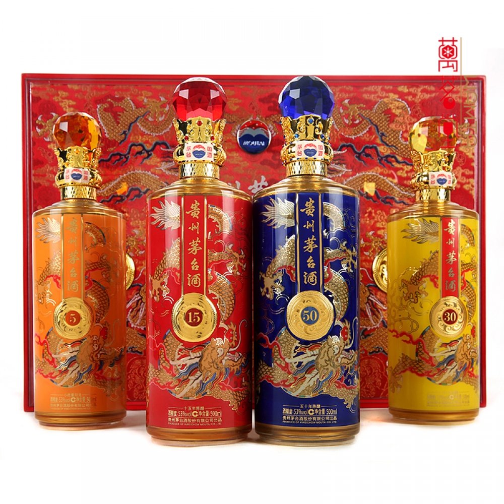 53度茅台金奖百年年份酒珍藏版(4瓶套装)