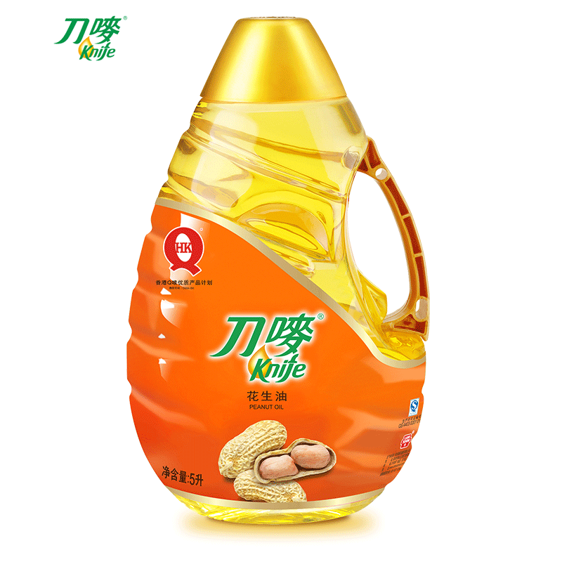 【欧佰润】刀唛花生油5l油物理压榨食用油