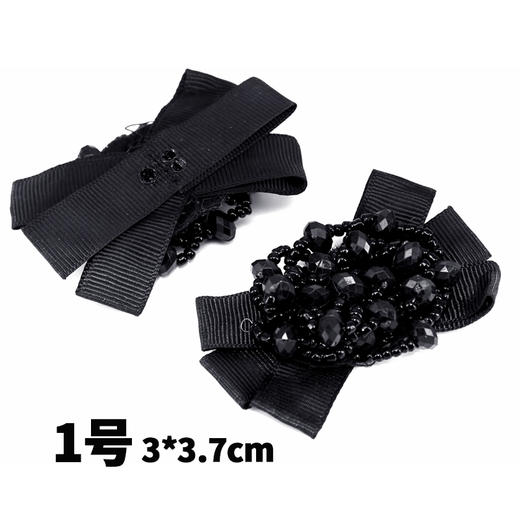 串珠蝴蝶结鞋花 鞋饰 鞋扣 鞋配件 1双 商品图1