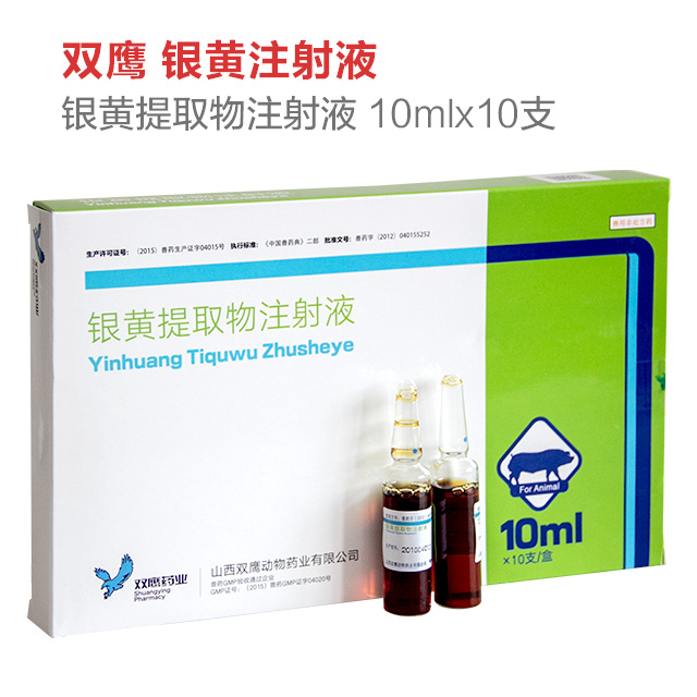 中兽药兽用银黄提取物注射 液猪鸡羊风热感冒发热抗
