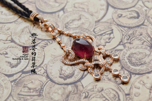 女人味十足，还不掉范儿的红碧玺大挂件 商品图5