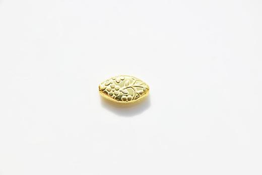 积分兑换│念珠手链小配珠 进口拉丝银镀金系列——菱形花亚光夹珠 商品图2