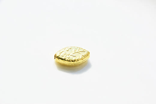 积分兑换│念珠手链小配珠 进口拉丝银镀金系列——菱形花亚光夹珠 商品图1