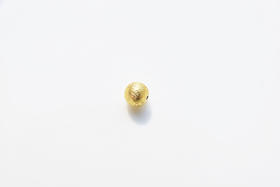 积分兑换│念珠手链小配珠 进口拉丝银镀金系列——大金珠6.8mm